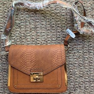 ALDO Brown Snake Skin Bag NWT